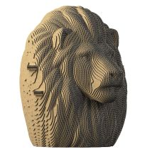 3d Sculpture Puzzle En Carton Lion - Creatifwood