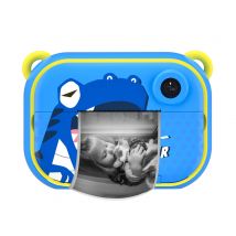 Avizar Appareil Photo Wifi Pour Enfant Avec Impression Instantanée Zoo Family Dinosaure Bleu