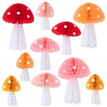 Décorations Champignons Nid D'Abeilles - Meri Meri