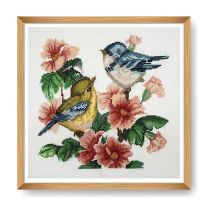 Kit De Point De Croix Oiseaux 36x36 Cm – Trimits Oiseaux