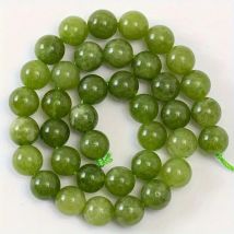 Fil De 60 Perles Ronde En Pierre En Pierre Naturelle Peridot 6 Mm - No Name