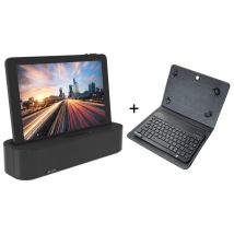 Tablette Tactile Archos Oxygen 101s Ultra 4g - 4 Goram - Stockage 64 Go - Station D'Accueil Connectée - Clavier Bluetooth - Archos