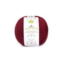 Fil De Coton Recyclé Eco Vita Pour Tricot Et Crochet - 100gr - Dmc 55 Framboise - Dmc
