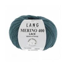 Pelote De Laine À Tricoter Merino 400 Lace - 25gr - Lang Yarns 88 Bleu