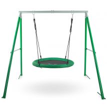Jeux D'Éveil Balançoire Enfant +3 Avec Cadre & Cordes, Hauteur Réglable, Charge Jusqu'à 150kg - HyperMotion