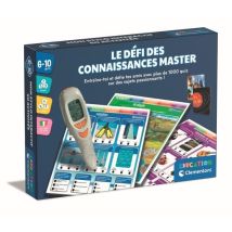 Le Défi Des Connaissances Master - Plus De 1000 Quizz - Seul Ou A 2 - Stylo Éléctronique Parlant - Des 7ans - Clementoni