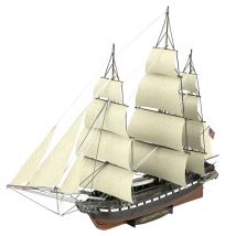 Metalearth: Premium Series - Uss Constitution 17,27x4,32x13,72cm, Maquette 3d En Métal Avec 2,25 Feuilles, En Boîte 13,5x22x2cm, 14+ - Metal Earth