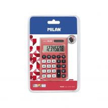 Blister Calculatrice Pocket Rouge 8 Chiffres Avec Étui - Milan