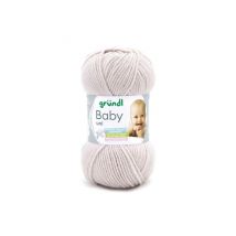 Fil Layette À Tricoter Baby Uni - Grundl - Certifiée Oeko-tex 12 Ecru - Gründl