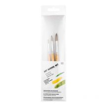 Set De 3 Pinceaux Beige Art School - Rico Design