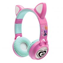 Casque Barbie Sans Fil Rechargeable Lumineux Avec Oreilles De Chat - Lexibook
