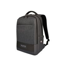 Port Designs Sac À Dos Pc Déperlant Pour Ordinateur Portable Boston Moderne Et Compact 18 Litres 13/14 Pouces Gris - Port Designs