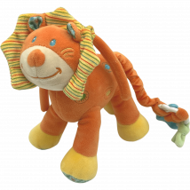 Doudou Musical Lion Orange 20cm