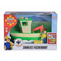 Le Bateau De Peche De Charlie - Sam Le Pompier - Simba - Figurine Et Accessoires - Simba