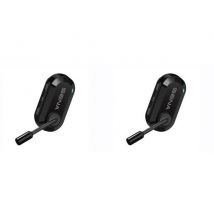 Oreillette - Bikom 20 Duo - Bluetooth - Microphone - Portée 800 M - 7h D'Autonomie - Usb-c - X 2 - Noir