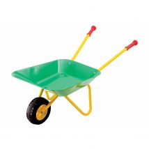 Brouette En Métal, Vert Et Jaune - Vedes