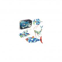 Ocean Creatures Clixo - Jeu De Construction Phosphorescent, Magnétique, Flexible, Durable Et Imaginatif – 24 Pièces – Dès 6 Ans - CLIXO