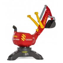 Pelleteuse Excavatrice Digger Rouge Enfant - Rolly Toys - 422036 - Bac A Sable - Rolly Toys