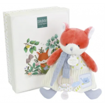 Romarin Le Renard - Doudou Attache-sucette - Doudou et Compagnie