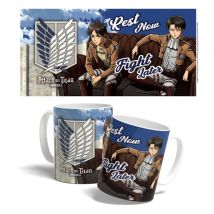 L'Attaque Des Titans - Mug Rest Now, Fight Later 325 Ml - Popbuddies
