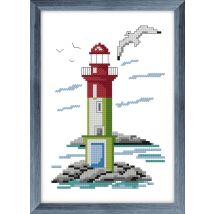 Kit À Broder Au Point De Croix Le Phare - LUC