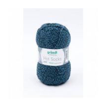 Laine À Chaussettes À Tricoter Hot Socks Uni - Grundl - Certifiée Oeko-tex 23 Bleu - Gründl