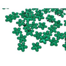 50 Perles Strass Cabochon Fleur Strass Vert 9 Mm Acrylique À Coller - Dos Argenté - Creation Diy - La boutique de Karine