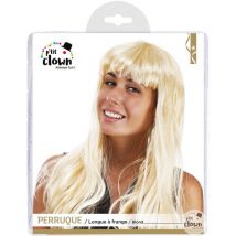 Perruque - Blonde - Avec Frange - Déguisement - Cheveux Longs - Femme - Petit Joueur