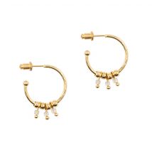 Boucles D'Oreilles Karia En Pierres Citrine - SLOYA