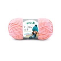 Fil À Tricoter Effet Velour Funny - Grundl - 100 Gr - Oeko-tex 28 Rose - Gründl