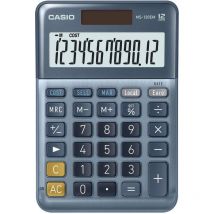 Calculatrice De Bureau Casio Ms-120em Batterie Solaire Bleu