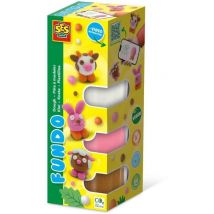 Pâte A Modeler Fundo - Animaux De La Ferme (3x90gr-1x40gr) - Interactive Pour Les Jeunes Enfants. - Ses Creative