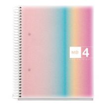 Cahier - A5 - Petits Carreaux - Spirales - Couverture Rigide - 120 Feuilles - Miquelrius - Agipa