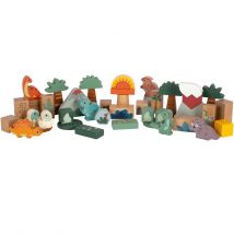 Blocs De Construction En Bois Dino - Small foot company