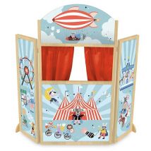 Théâtre Circus En Bois, Michelle Carlslund - Vilac - 8557 - Marionnettes - Vilac