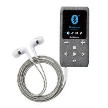 Lenco Lecteur Mp3 / Mp4 8go Extensible Écran Lcd 1.8 Avec Bluetooth Écouteurs Inclus Gris Anthracite
