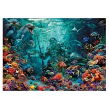 Puzzle Royaume De Poseidon 1000 Pièces - Fond Marins, Récif Corail, Mythologie - Educa - 20174 - Educa
