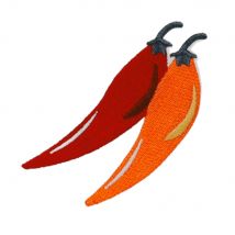 Patch Brodé Piments - Écusson Coloré Et Épicé, Motif Thermocollant Made In France - Saperlipopette by Léna