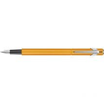 Stylo Plume - Orange Fluo - Métal - Plume Moyenne - Rechargeable - Caran D'Ache - 849