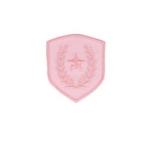 Ecusson Thermocollant Blason Étoile Sur Laurier Rose 4x3,5cm - My mercerie
