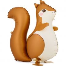 Ballon Aluminium Marcheur Écureuil 59 Cm - PartyDeco