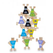 Bonhommes À Empiler En Bois - Jeu Acrobates Équilibristes - Jouet Plein Air - BuitenSpeel