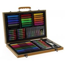 Malette Dessin Peinture Bois 77 Pièces - Akor - Easykado
