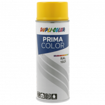 Bombe De Peinture Acrylique - Jaune Colza - Ral 1021 - Brillant - Tous Supports - Prima Color - 400ml - Dupli-color