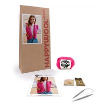 Kit Tricot Gilet Femme Jump Rose 46/48 - Pingouin