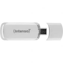 Clé Usb-c 64go 3.2 Gen 1x1 70 Mo- Intenso Flash Line Otg - Blanc - Intenso