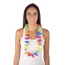 Collier De Fleur Hawaïen - Multi Couleur - Lumineux - Déguisement - Soirée - Petit Joueur
