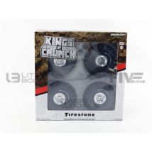 Accessoires Roues - Greenlight - Accessoires Roues Monster Truck Firestone - 1/18 - Pour Monster Truck - Marque Firestone - Greenlight