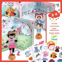 Little Dressing Collage Pour 3 – 6 Ans - Djeco - Rouge