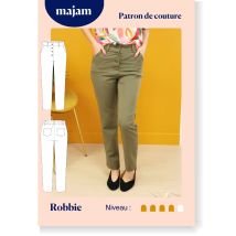 Patron Pantalon - Robbie- Taille 34 À 48 - Majam